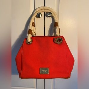 Michael Kors red Nautical tote bag